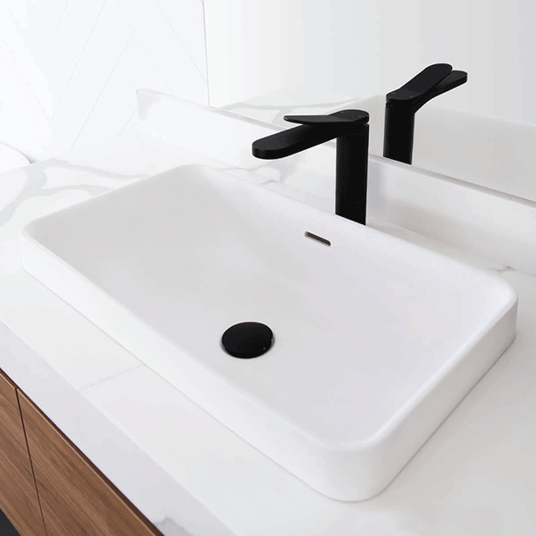 ADP Zeya Solid Surface Basin - Matte White - Wellsons