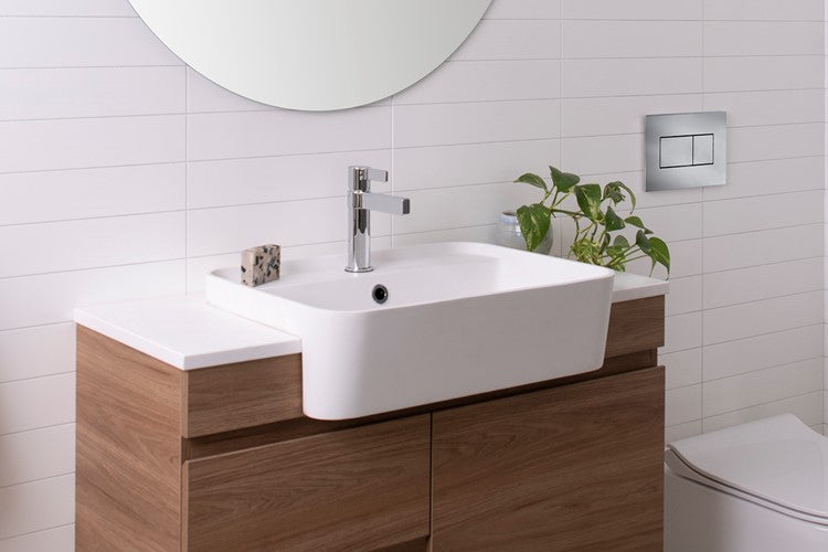 ADP Miya 550 Semi-Recessed Basin - Matte White - Wellsons