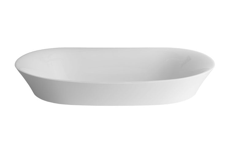 ADP Rise Semi Inset Basin - Gloss White - Wellsons