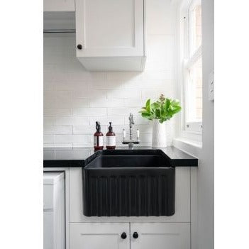 Turner Hastings Novi 50x46 Fireclay Butler Sink - Matte Black