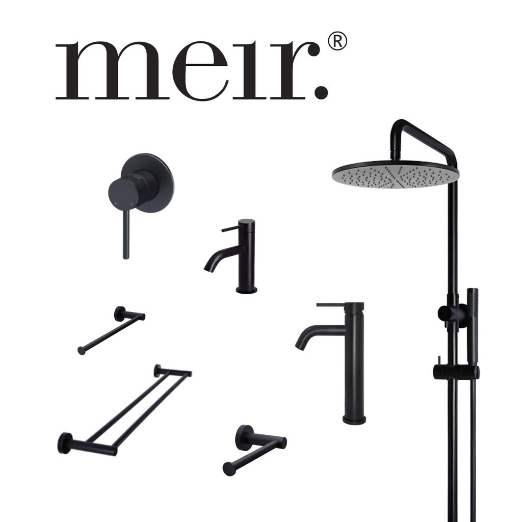 Meir Bathroom Package Tapware Shower Accessories - Matte Black