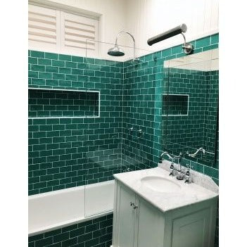 Turner Hastings Coventry 75x55 White Vanity with Marble Top - 3 Taphole
