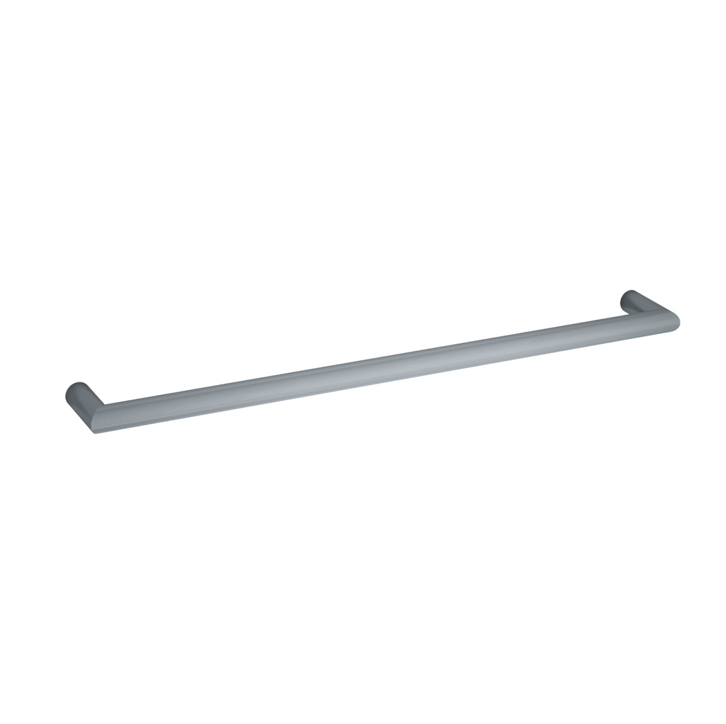 Thermogroup Round Single Bar Heated Towel Rail - Gunmetal Grey 832