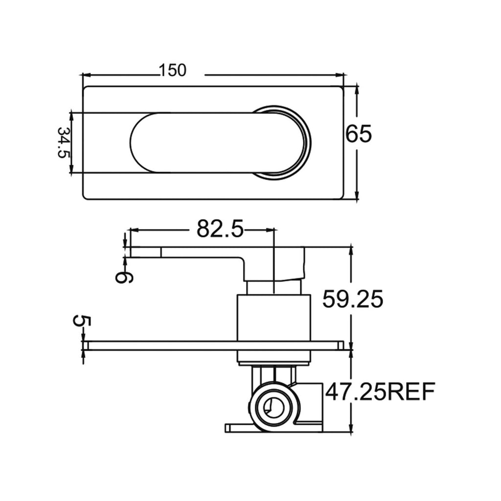 Nero Ecco Shower Bath Mixer - Chrome - Wellsons