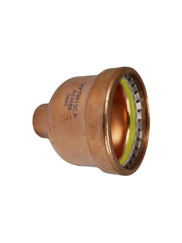 Copper Press End Cap Gas 80MM - Wellsons