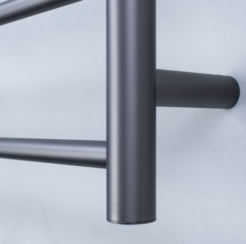 Radiant Heating Round Bars 240V Heated Towel Rails Gunmetal Grey 600 x 800