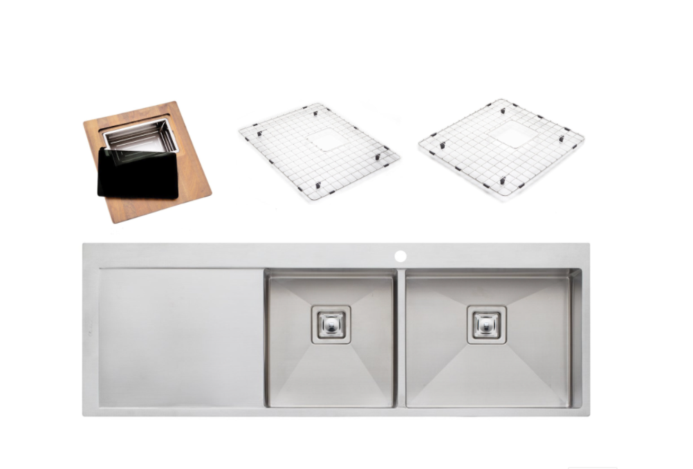 Oliveri Professional Series 1 & 3/4 Bowl Topmount Sink with Drainer