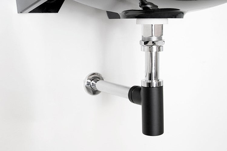 ADP Subway Bottle Trap - Chrome and Matte Black - Wellsons