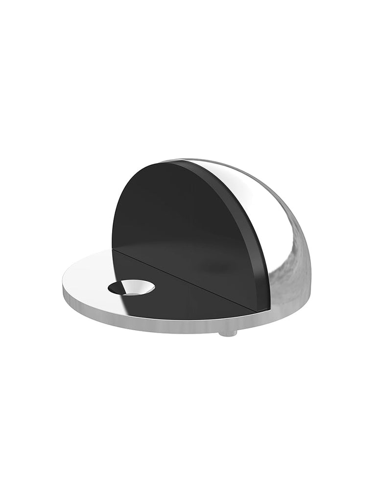 Meir Round Half Moon Door Stop - Chrome