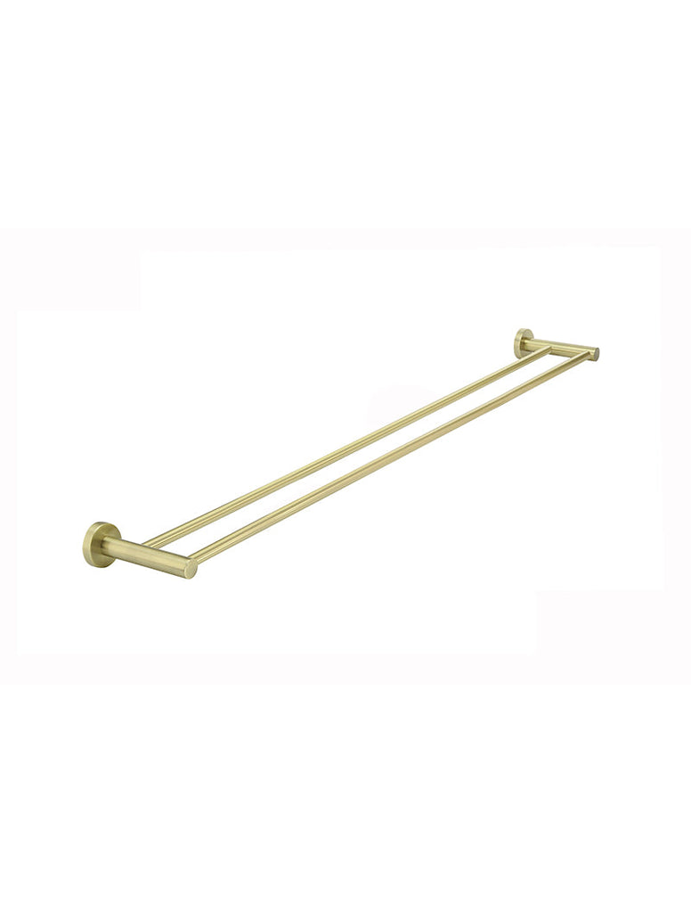 Meir Round Double Towel Rail - Tiger Bronze