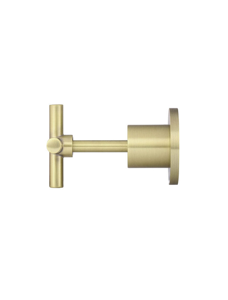 Meir Round Cross Handle Wall Top Assemblies - Tiger Bronze