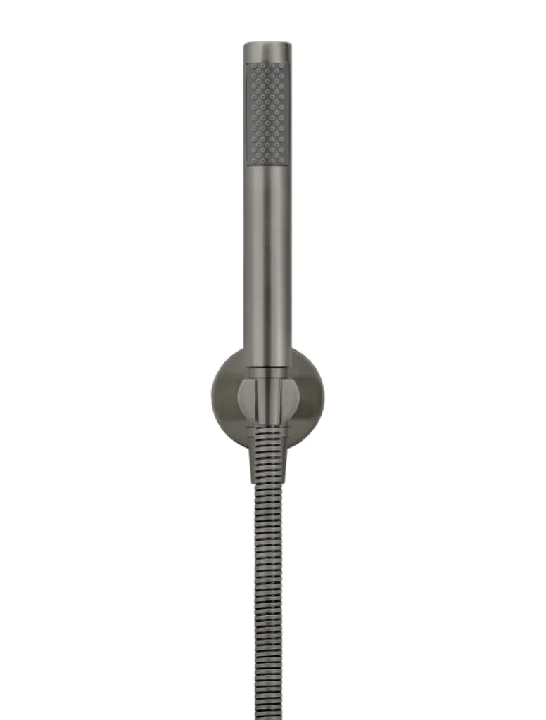 Meir Round Hand Shower On Fixed Bracket - Shadow