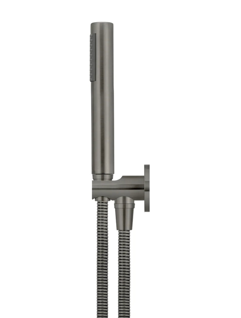 Meir Round Hand Shower On Fixed Bracket - Shadow