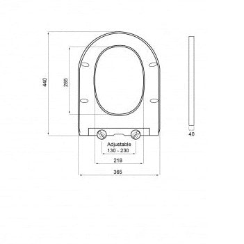 Turner Hastings Narva Soft Close Quick Release Toilet Seat - Thick