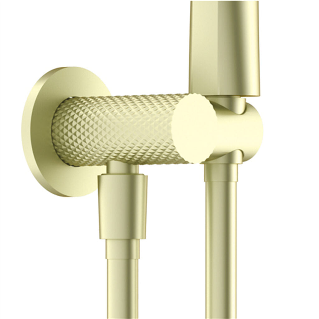 Nero Opal Shower Bracket With Air Shower - Brushed Gold - Wellsons