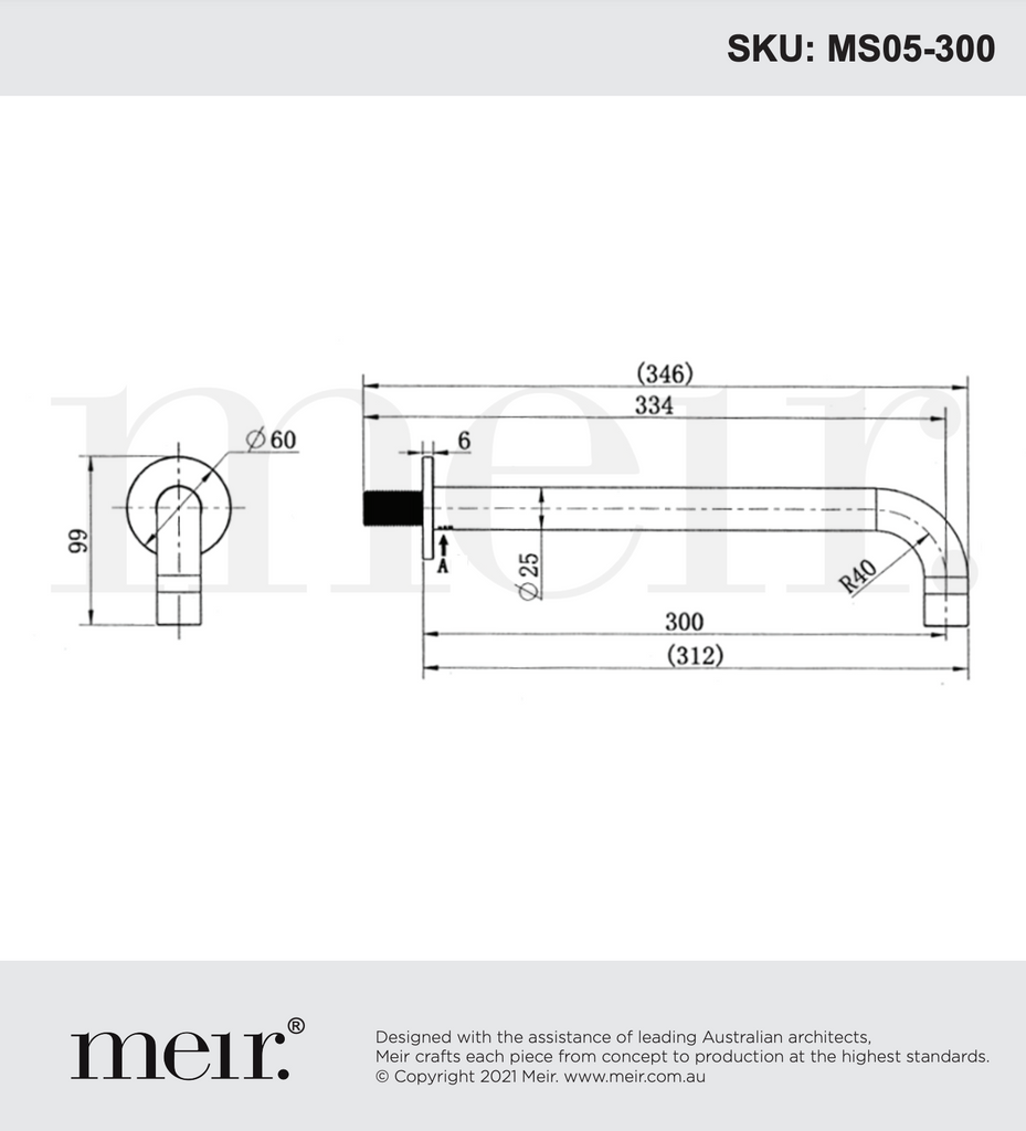 Meir Round Curved Spout - Brushed Nickel