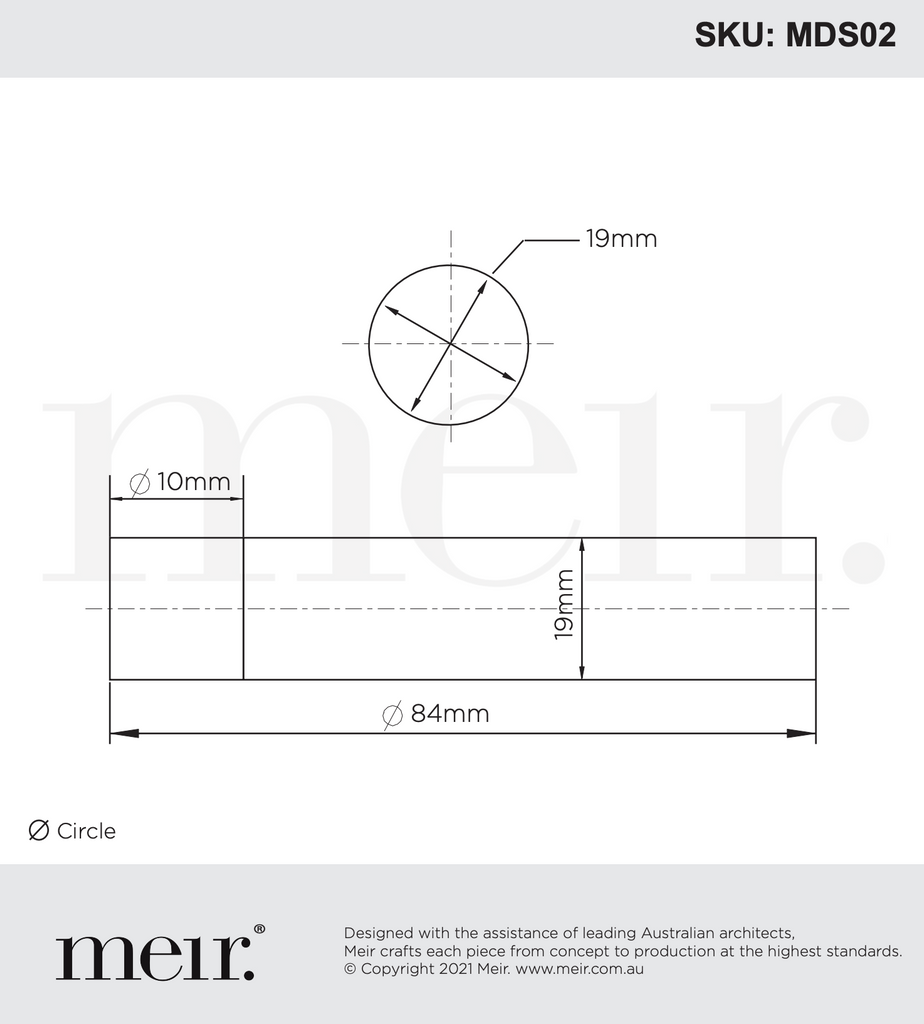 Meir Round Door Stop - Matte Black