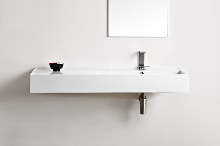 ADP Teorema Wall Hand Basin 800mm - Gloss White