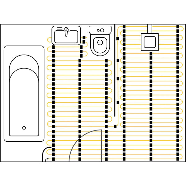 Thermogroup Thermowire Underfloor Heating Loose Wire Cable Kit 5245 Dual Thermostat