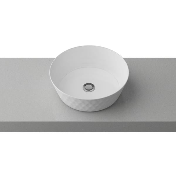 Timberline Diamond Above Counter Basin - Gloss White - Wellsons