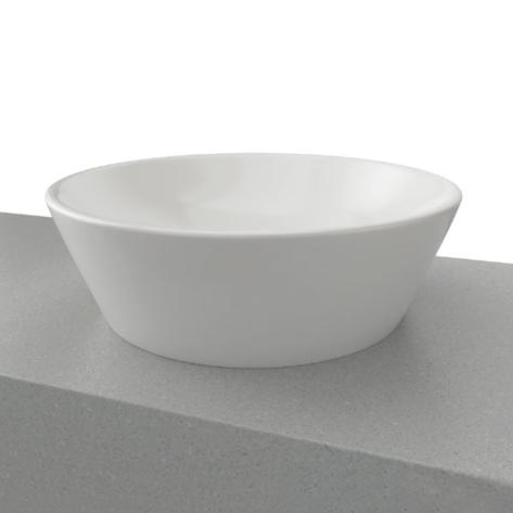 Timberline Jupiter Above Counter Basin - Gloss White - Wellsons