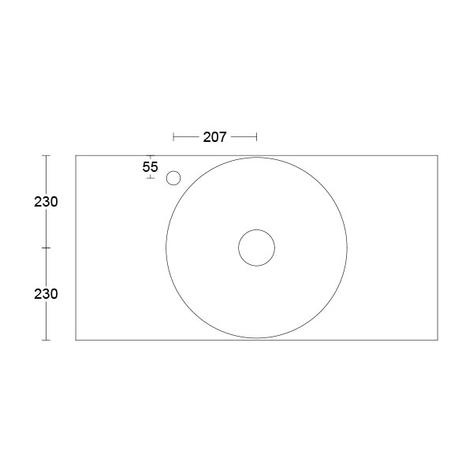 Timberline Jupiter Above Counter Basin - Gloss White