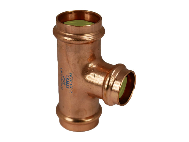 Copper Press Unequal Tee Gas 32MM X 32MM X 25MM - Wellsons