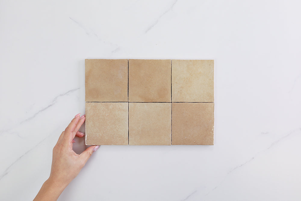 Milan Cammello Semi Gloss Small Square Tile