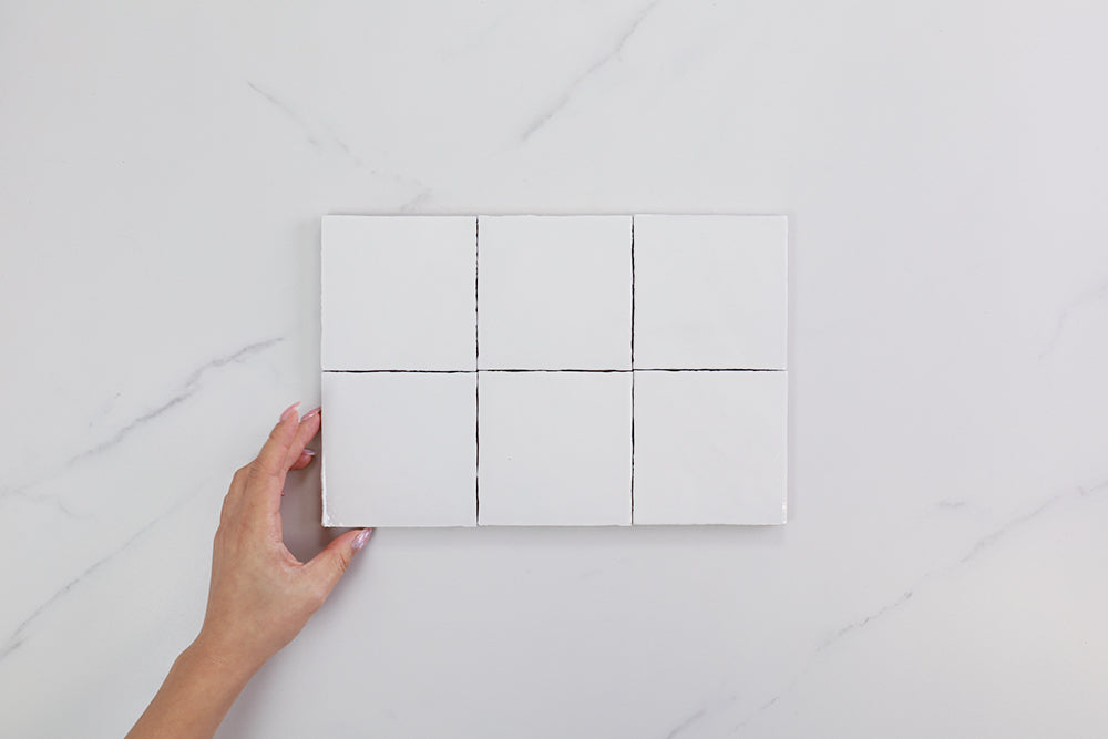 Milan Gesso Semi Gloss Small Square Tile