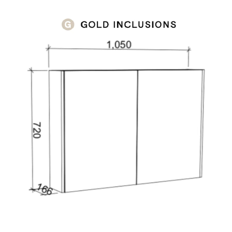 Timberline Sanremo Shaving Cabinet