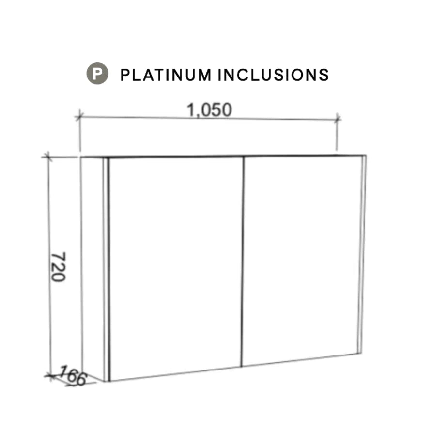 Timberline Sanremo Shaving Cabinet