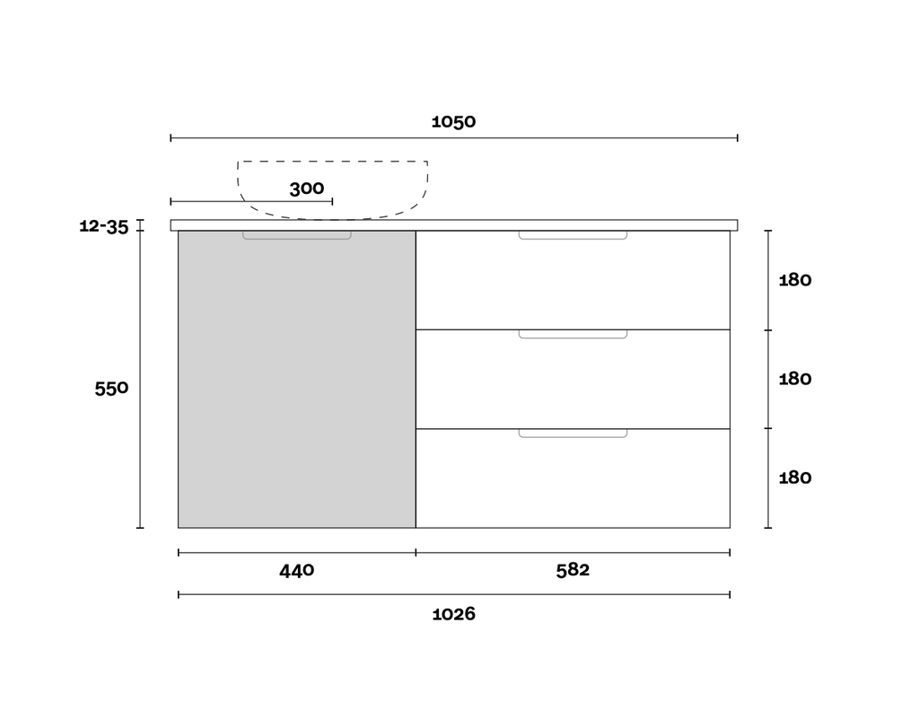 Marquis Shortland Wall Hung Vanity