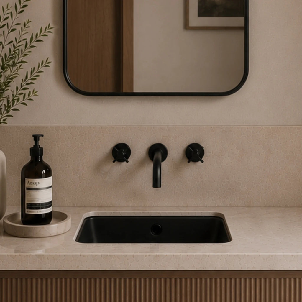 Turner Hastings Mini Agres 44x26 Under Counter Basin - Matte Black