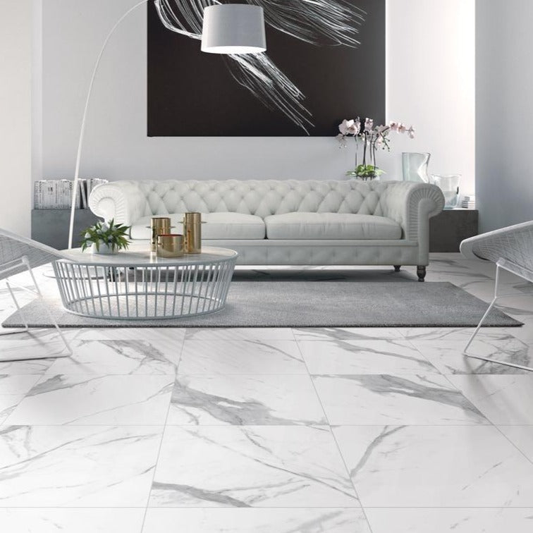 Calacatta Pro Marble Look Tile Matt 600X1200
