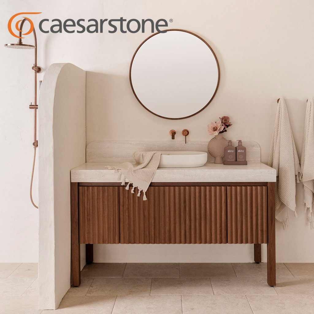 ADP Harper Floor Standing Vanity With Legs Caesarstone