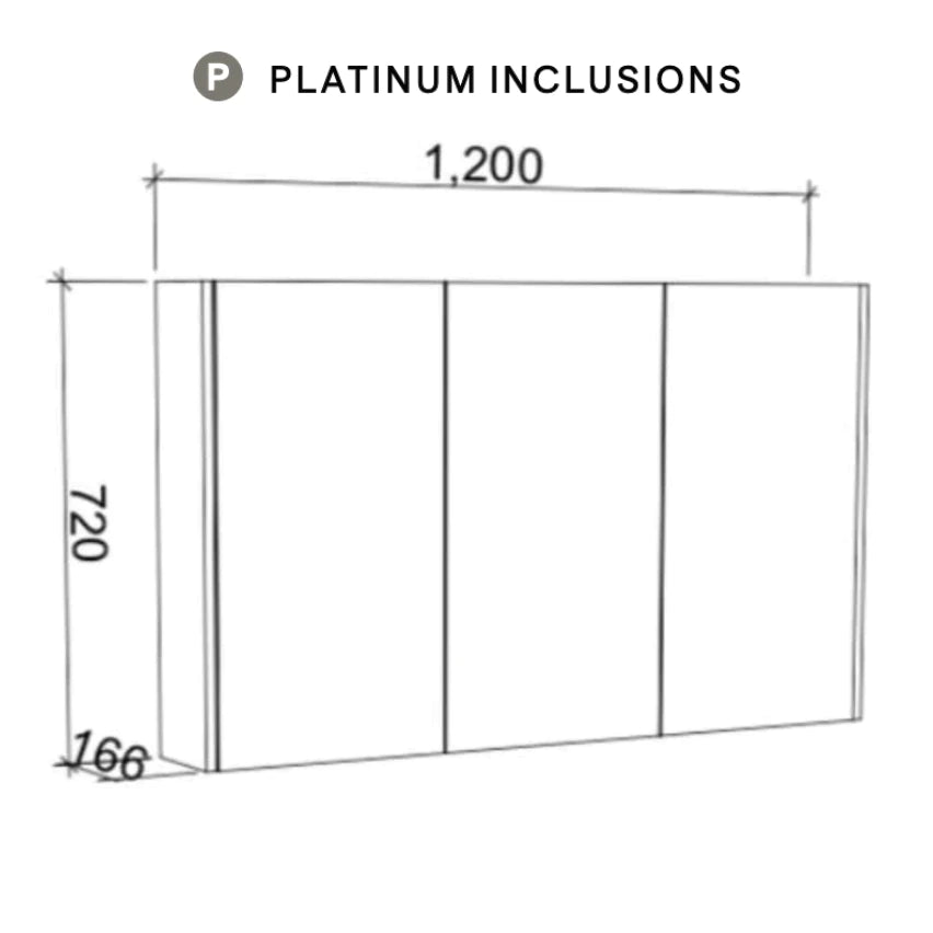 Timberline Sanremo Shaving Cabinet
