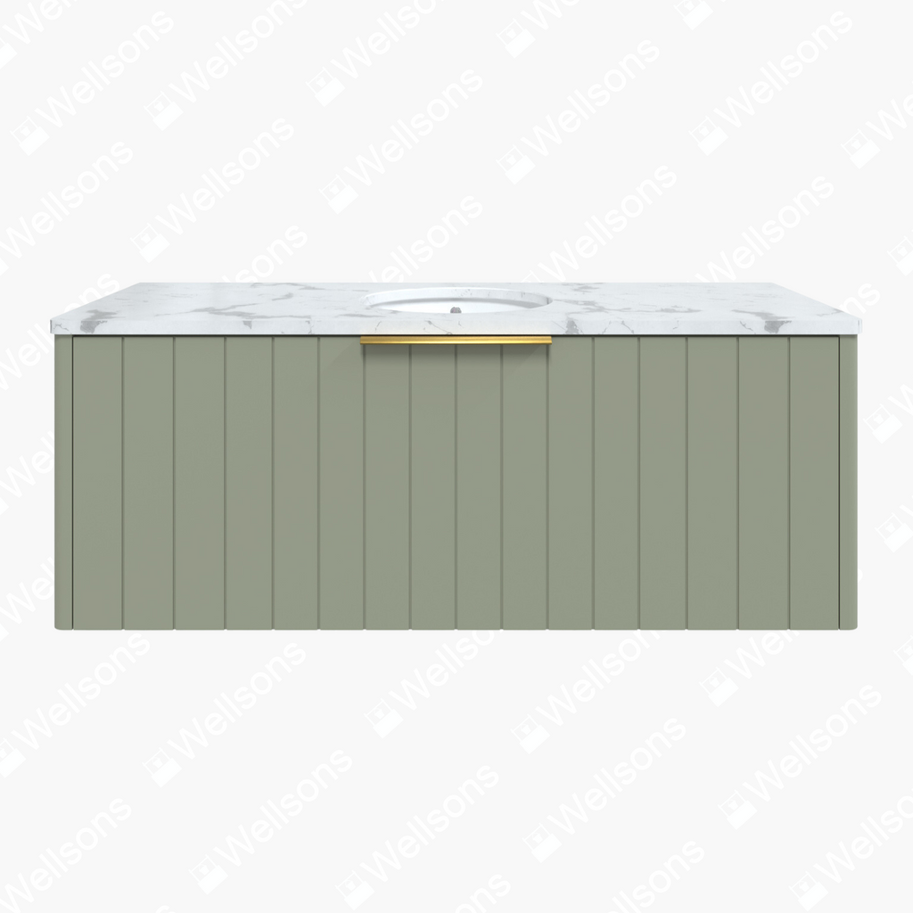 Timberline Saba Wall Hung Vanity With Under Counter Basin