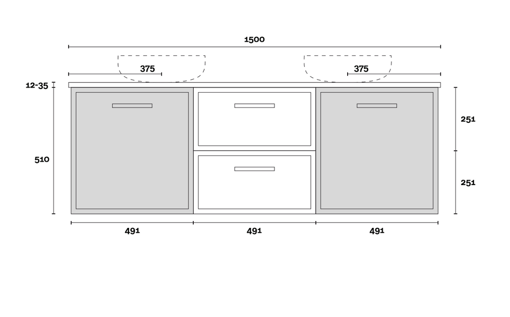 Marquis Hamilton Wall Hung Vanity