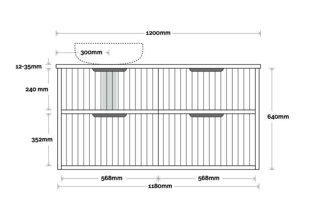 Marquis Salamander Wall Hung Vanity