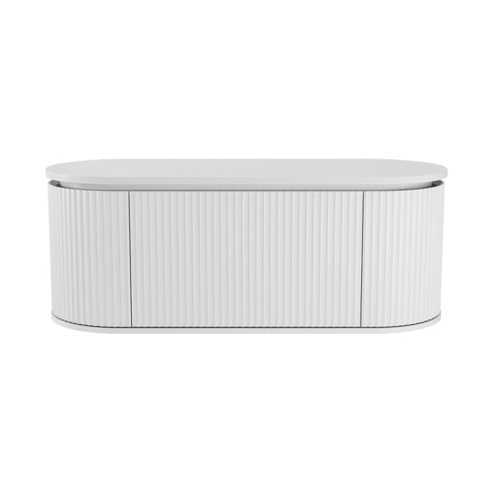 Fienza Empire Pill Wall Hung Vanity Cabinet - Satin White