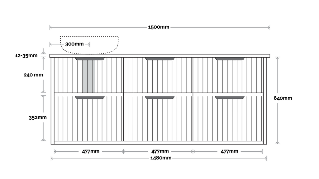 Marquis Salamander Wall Hung Vanity