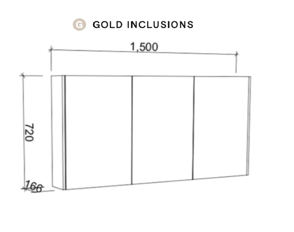 Timberline Sanremo Shaving Cabinet
