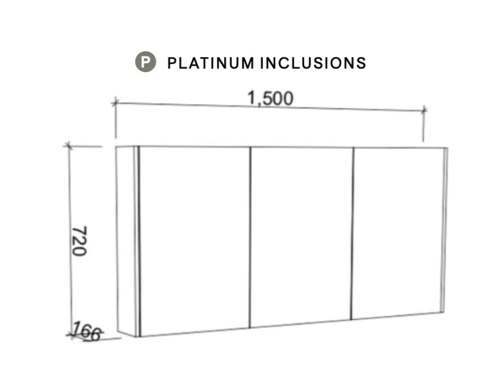 Timberline Sanremo Shaving Cabinet