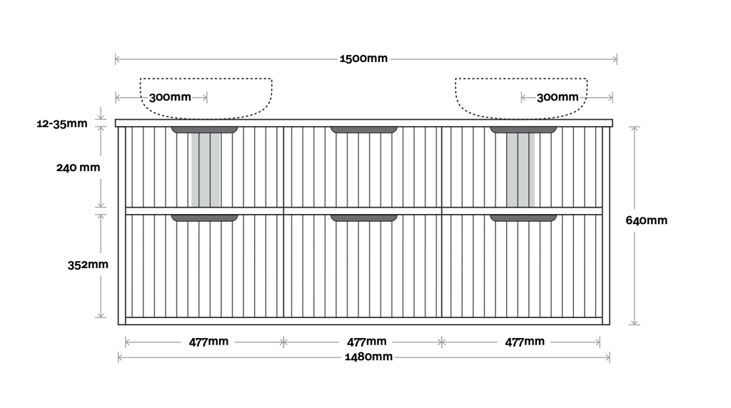 Marquis Salamander Wall Hung Vanity