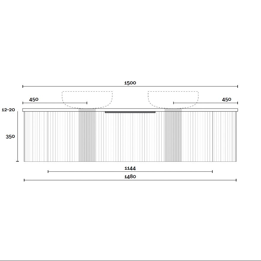 Marquis Shore Wall Hung Vanity