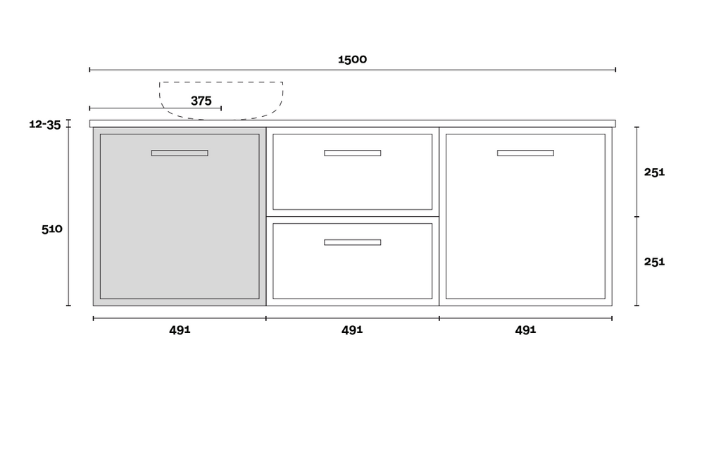 Marquis Hamilton Wall Hung Vanity