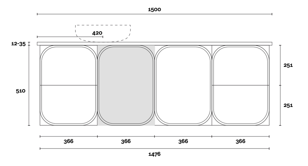 Marquis Port Wall Hung Vanity