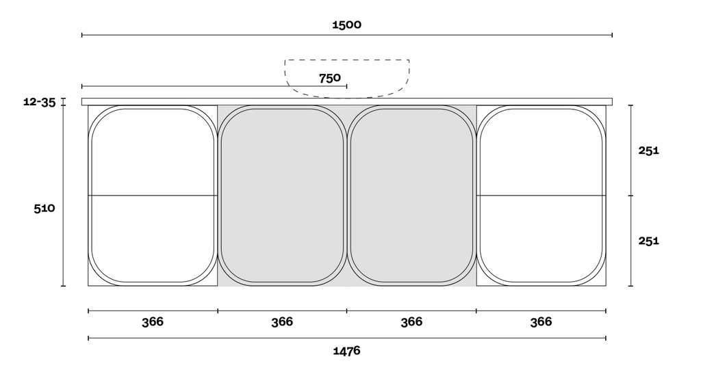 Marquis Port Wall Hung Vanity