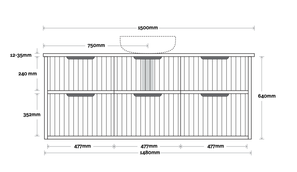 Marquis Salamander Wall Hung Vanity