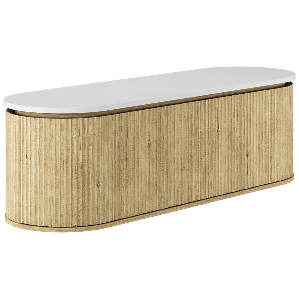 Fienza Empire Pill Wall Hung Vanity Cabinet - Scandi Oak